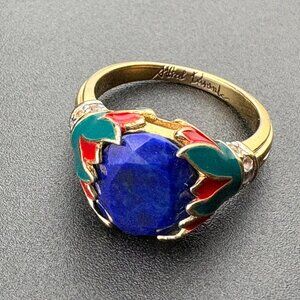 925 Sterling Silver Alfred Durante "Treasures of Egypt" Lapis Lazuli Ring Size 8